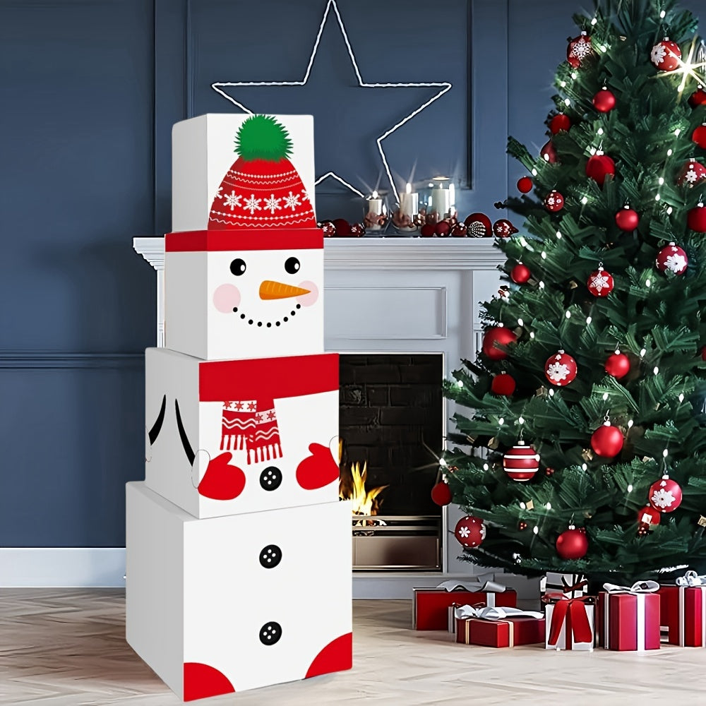 Darčekové krabice – snehuliak