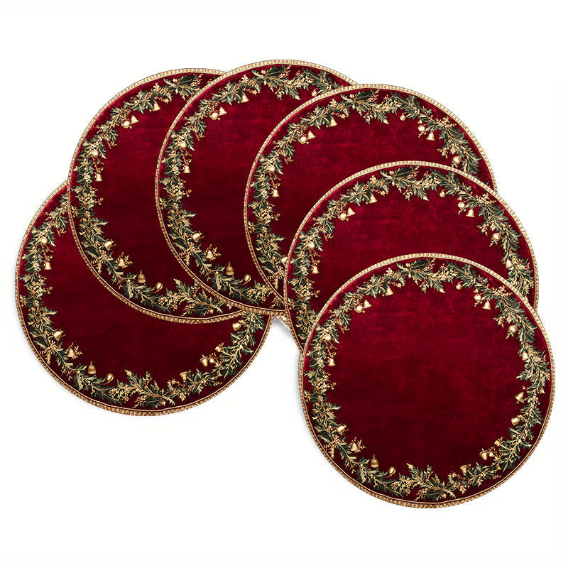 Vianočné prestieranie – burgundské a zlaté