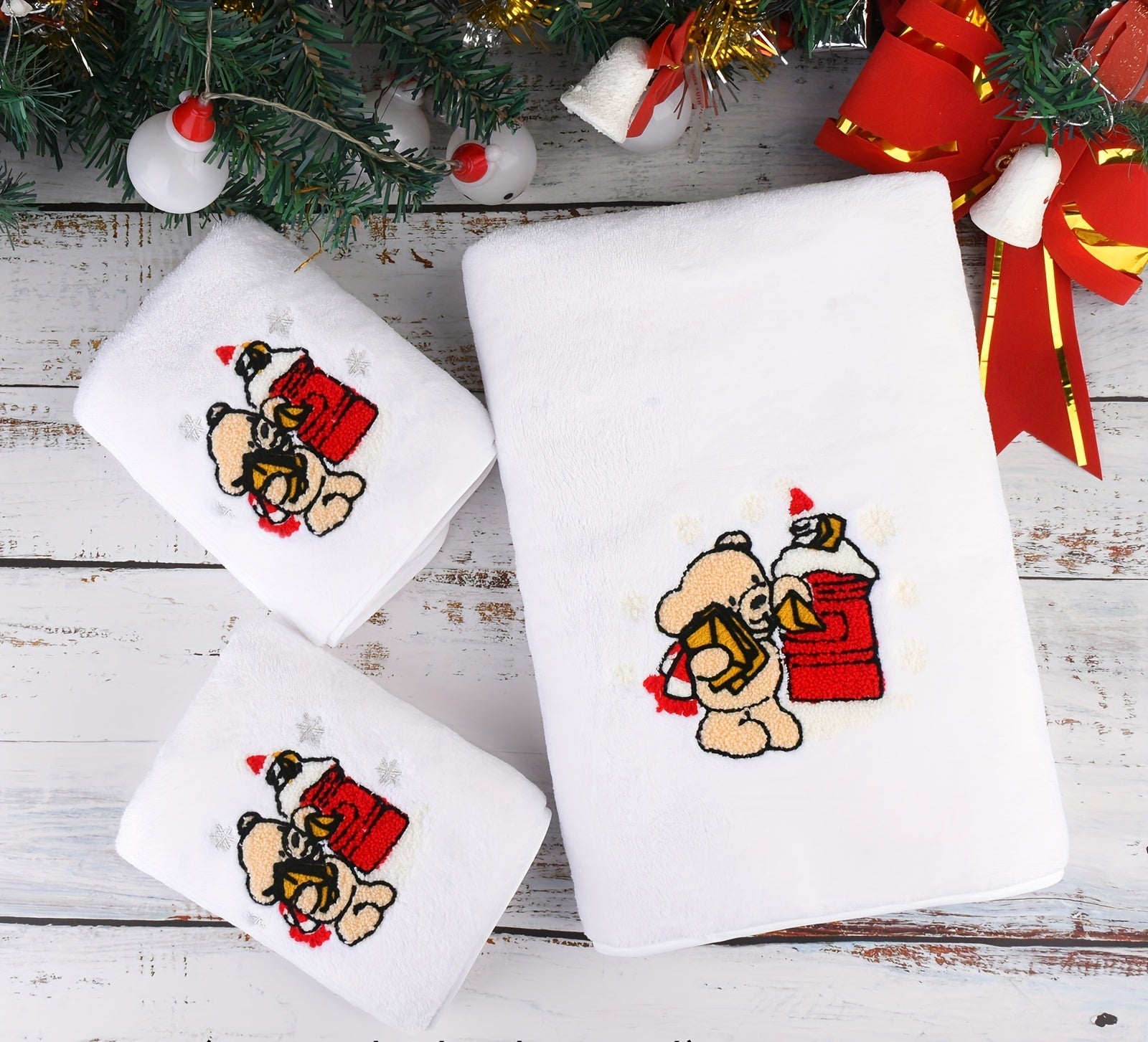 Vianočné uteráky – 3ks rôzne farby