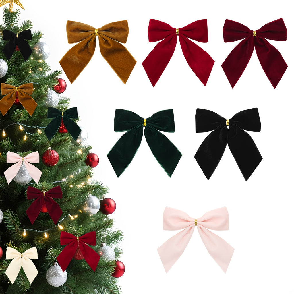 Vianočné mašle – burgundské