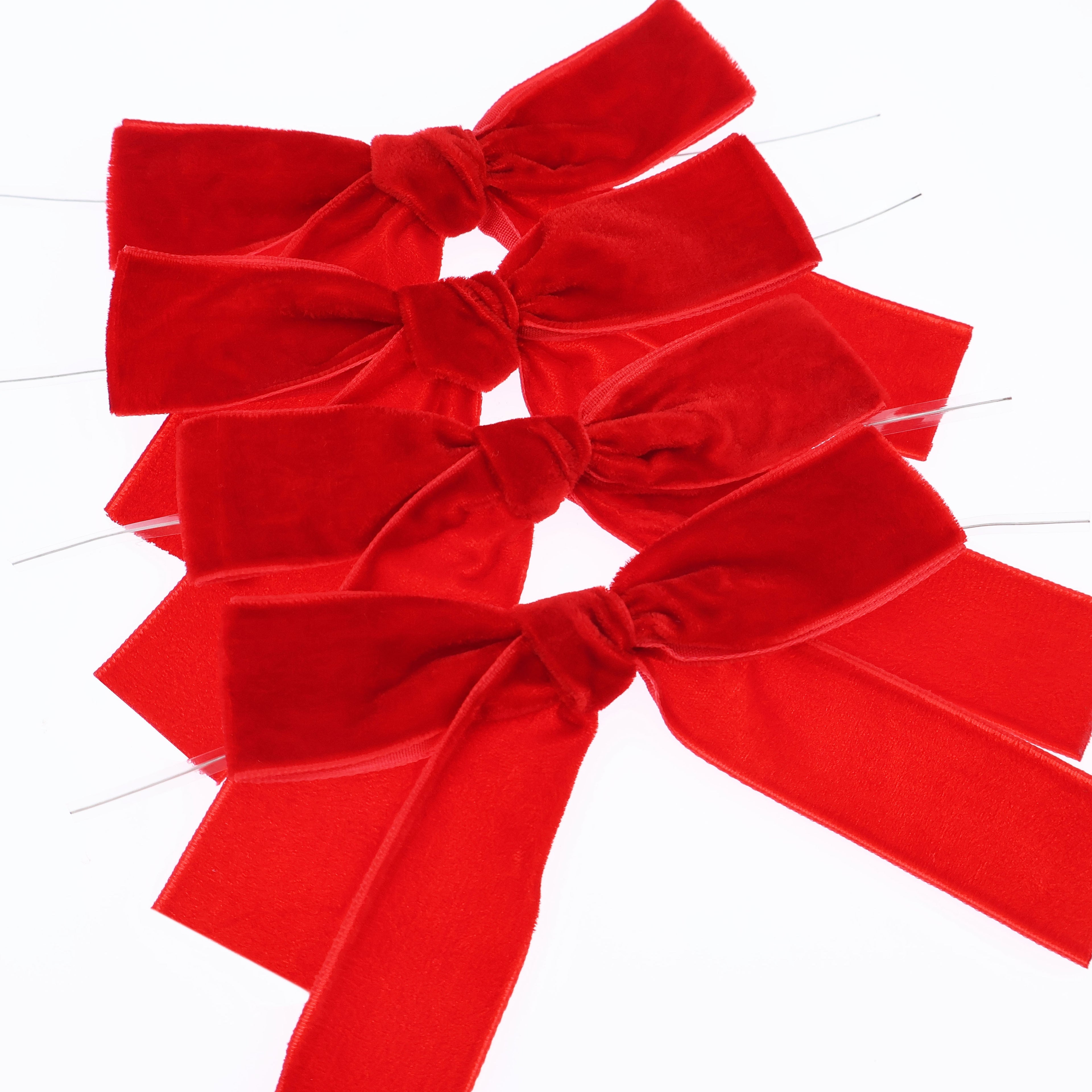 Súprava saténových mašlí – rôzne farby