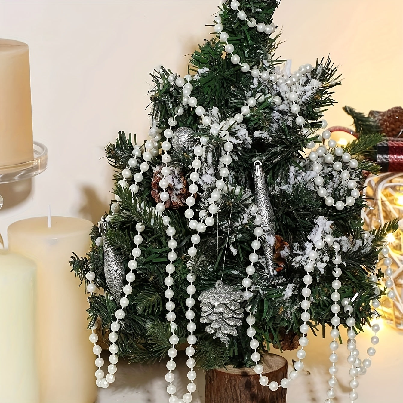 Vianočný náhrdelník – perlový