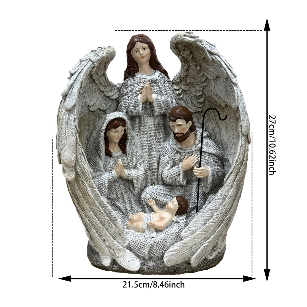 Svätá rodina v náručí anjela