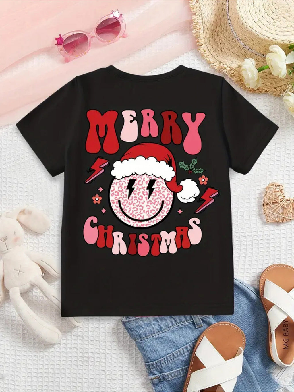 Detské Vianočné tričko – čierne