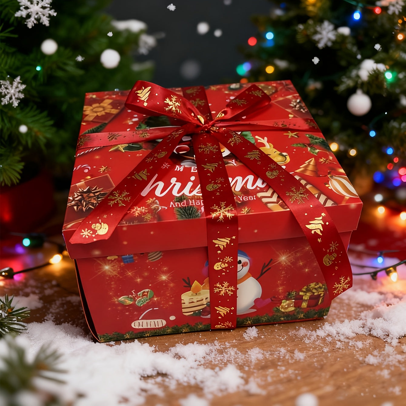 Darčeková krabica – červená a zelená