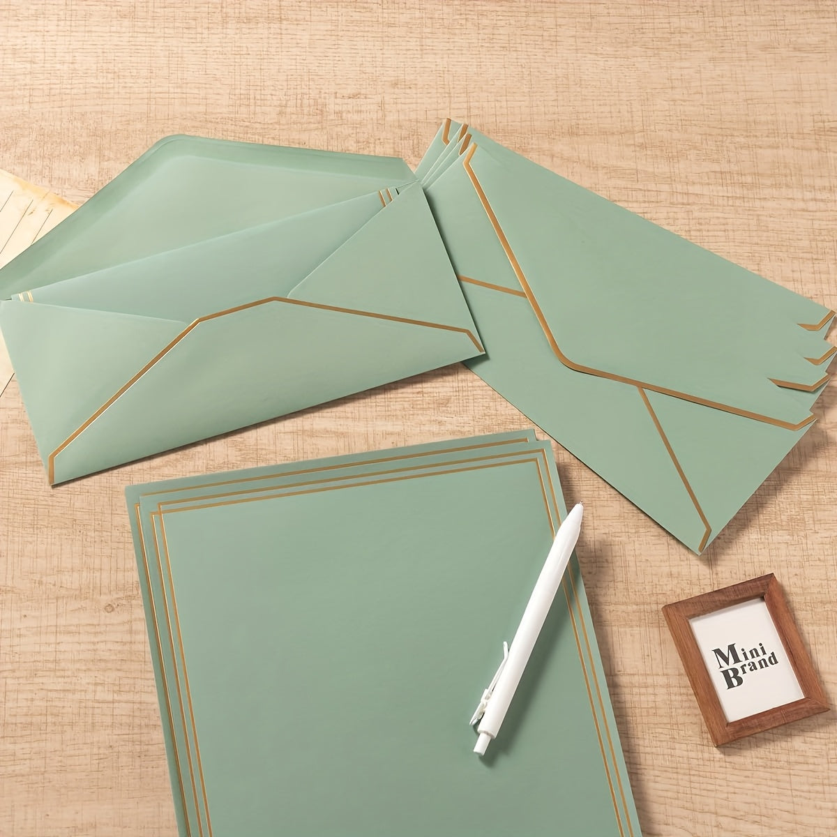 Súprava na písanie – zlaté okraje