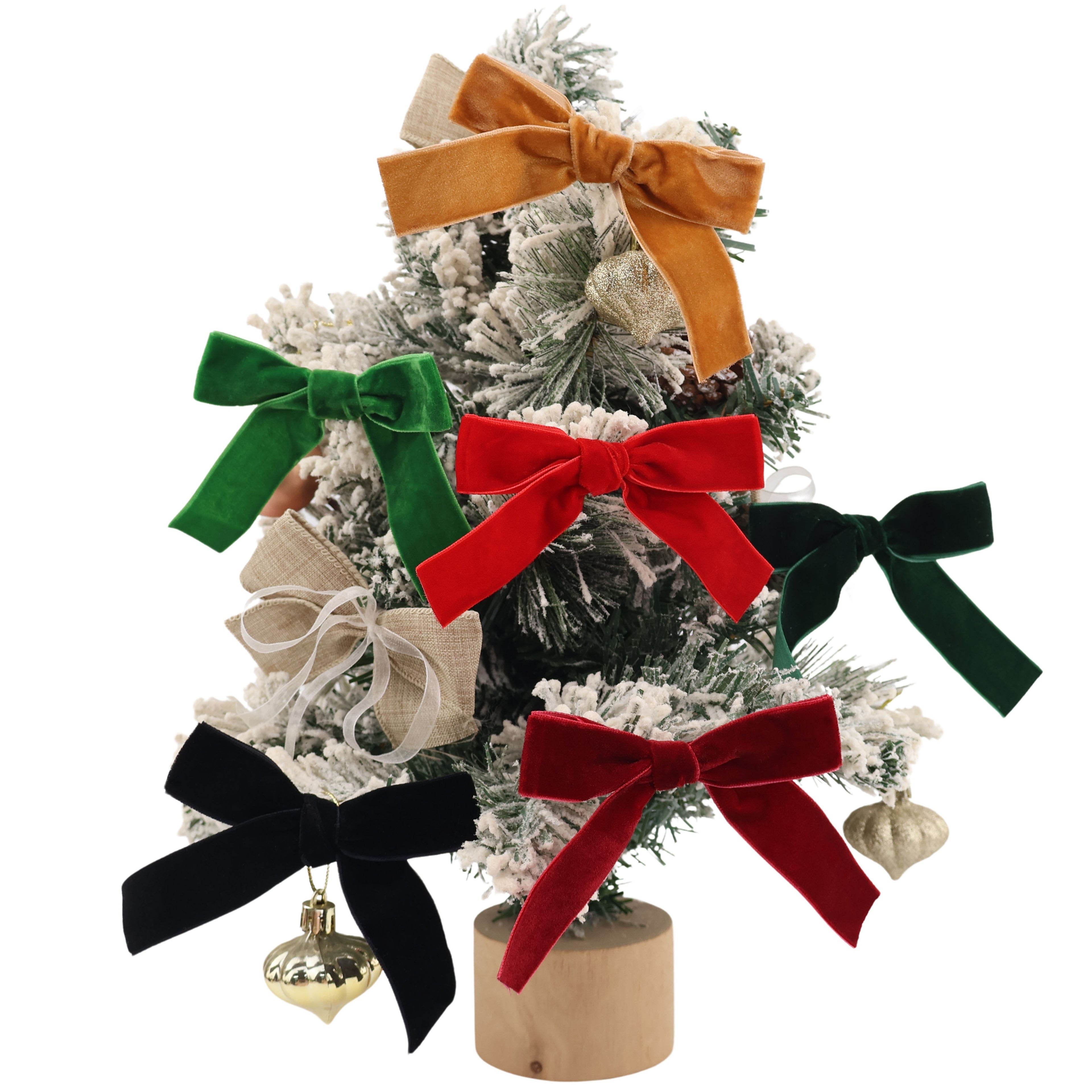 Súprava saténových mašlí – rôzne farby