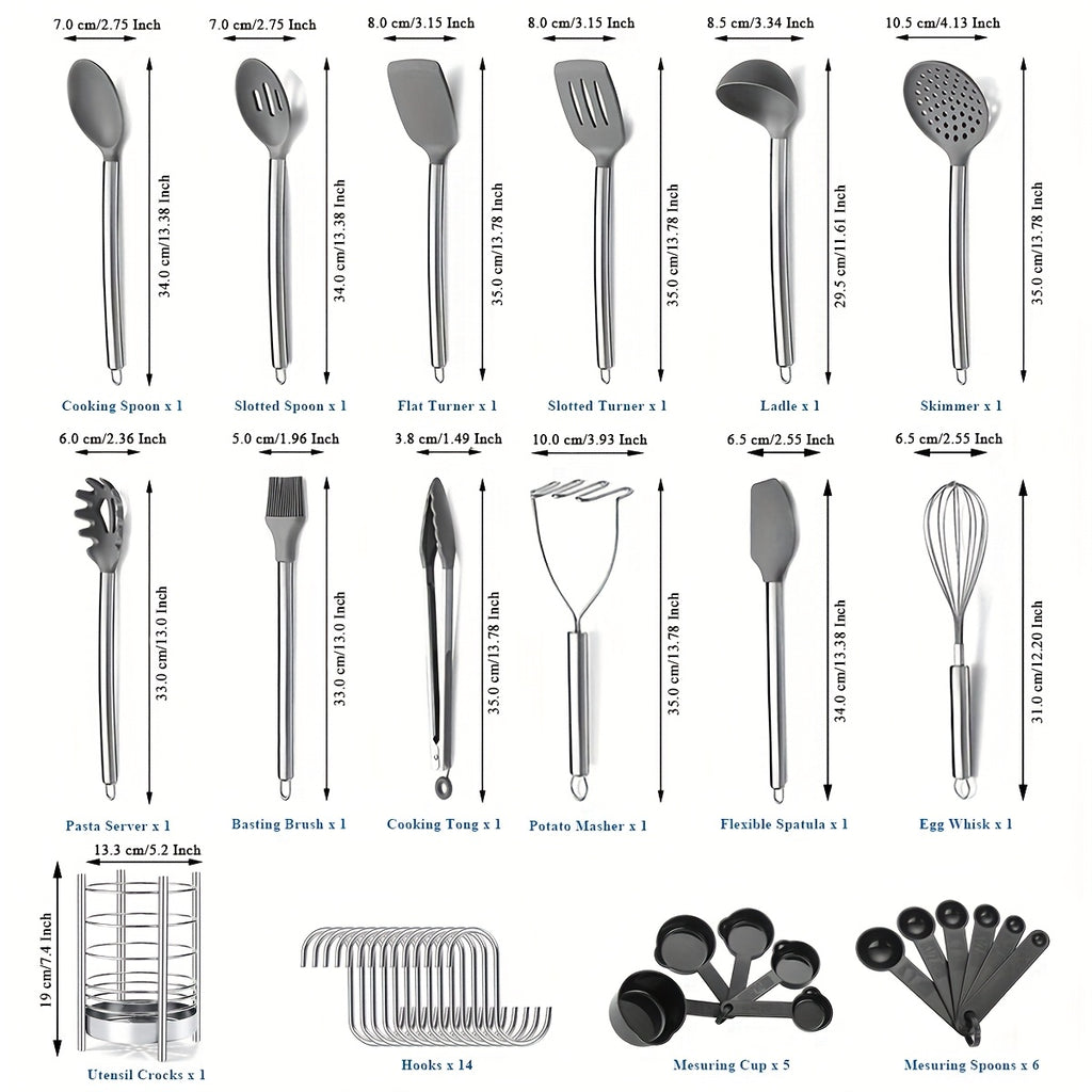 Súprava kuchynských nástrojov – 39ks