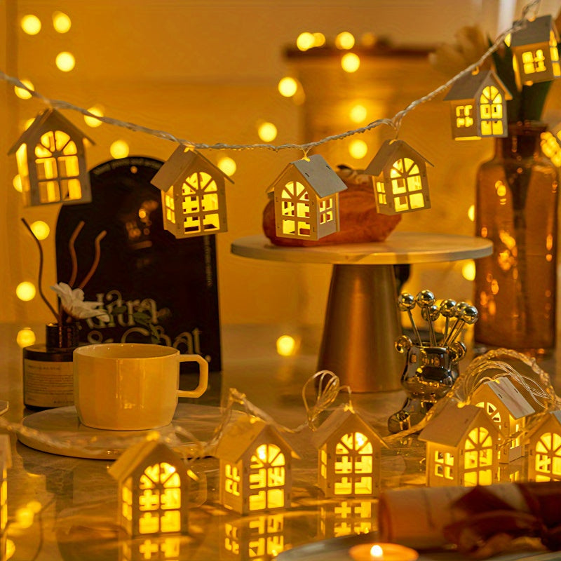 Vianočné svetielka – tvar Domček