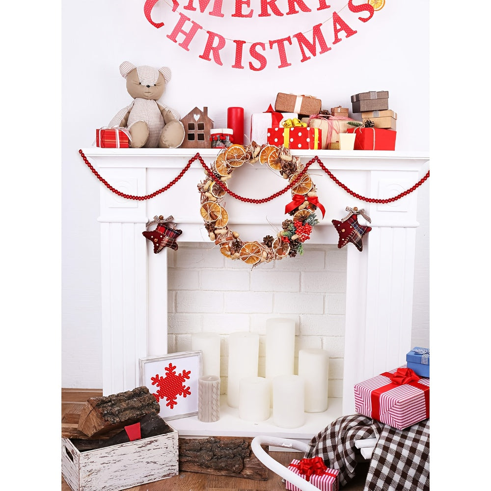 Vianočný girland – červený