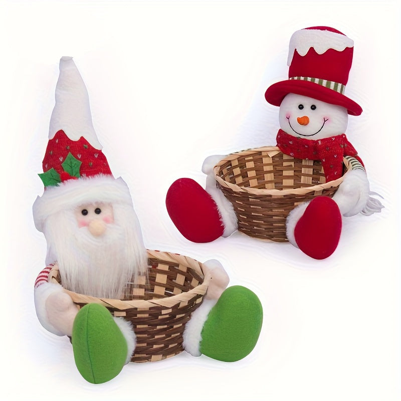 Vianočný košík – snehuliak