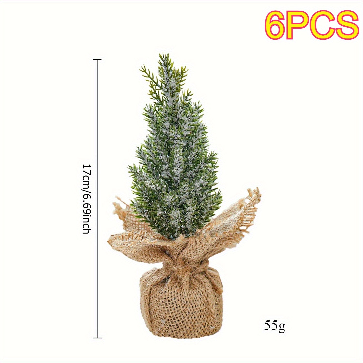 Umelé Vianočné Stromčeky – Mini 6ks