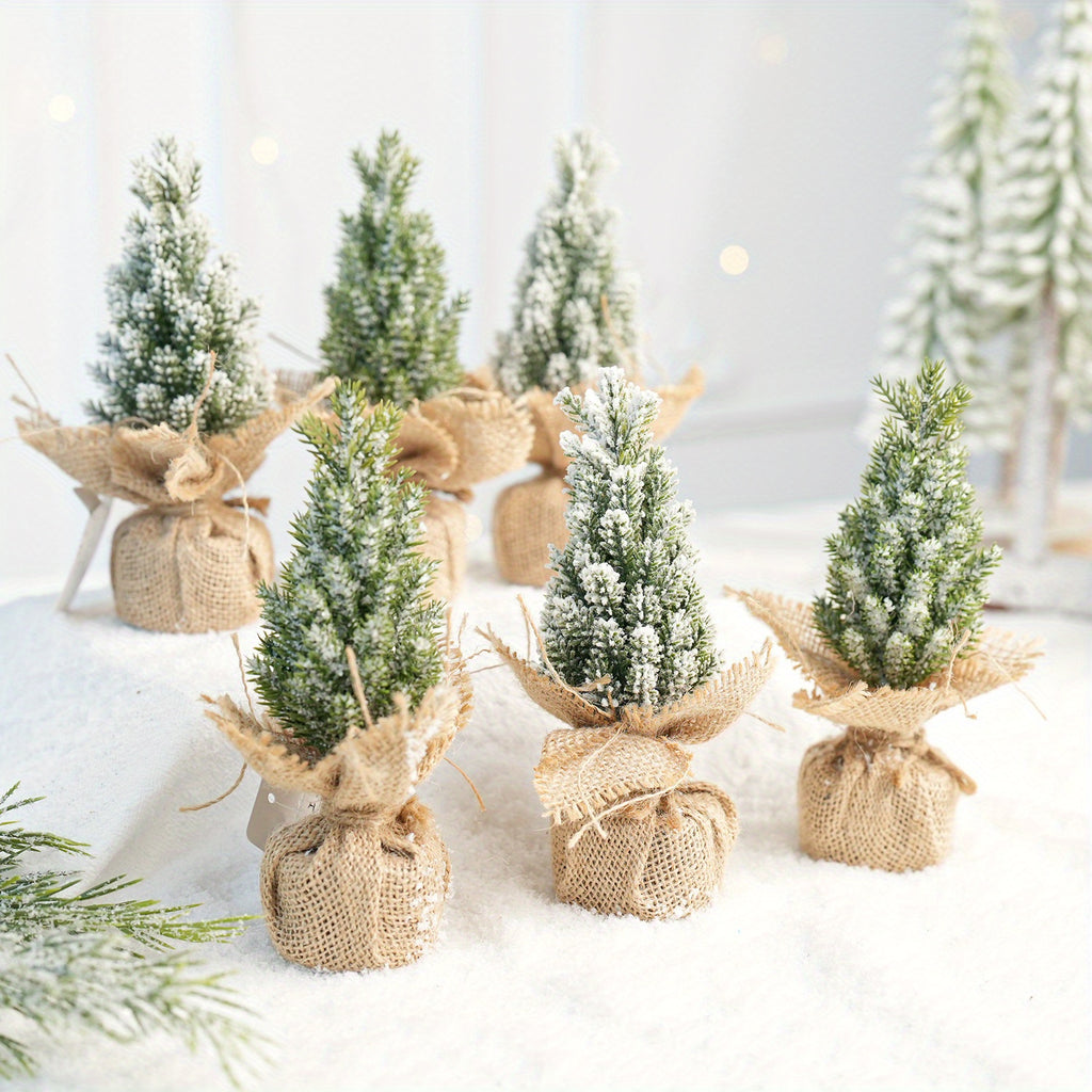 Umelé Vianočné Stromčeky – Mini 6ks