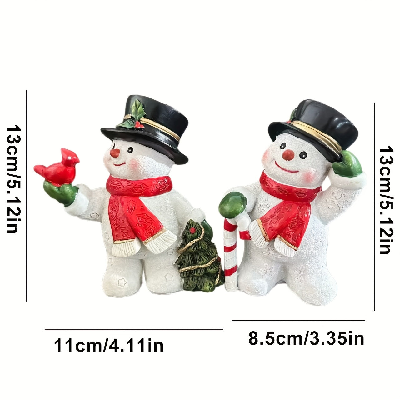 Súprava figúrok snehuliakov – 2ks