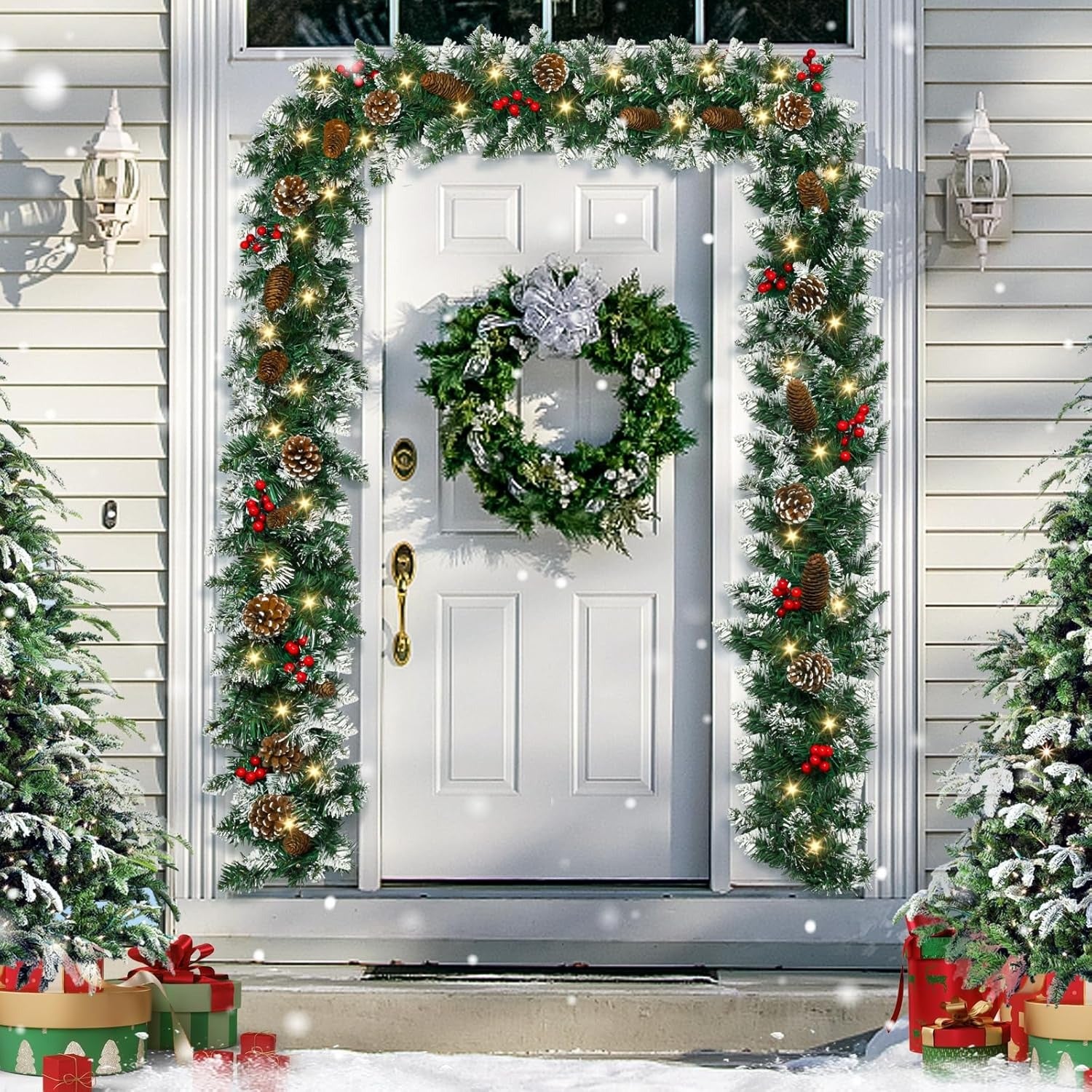 Vianočná girlanda – osvetlená