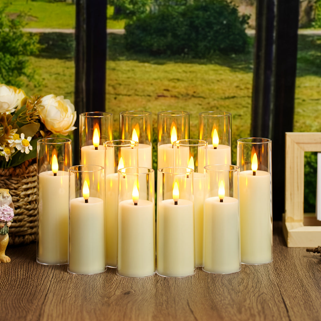 LED sviečky – 12ks rôzne farby