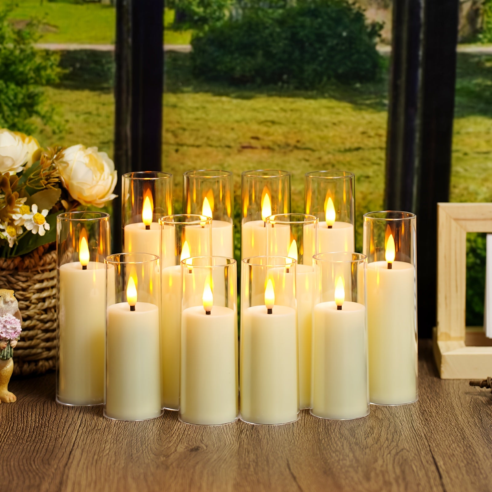 LED sviečky – 12ks rôzne farby