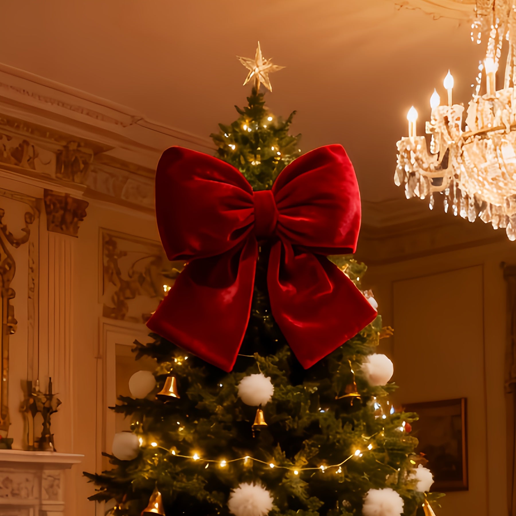 Vianočná mašľa – vínová