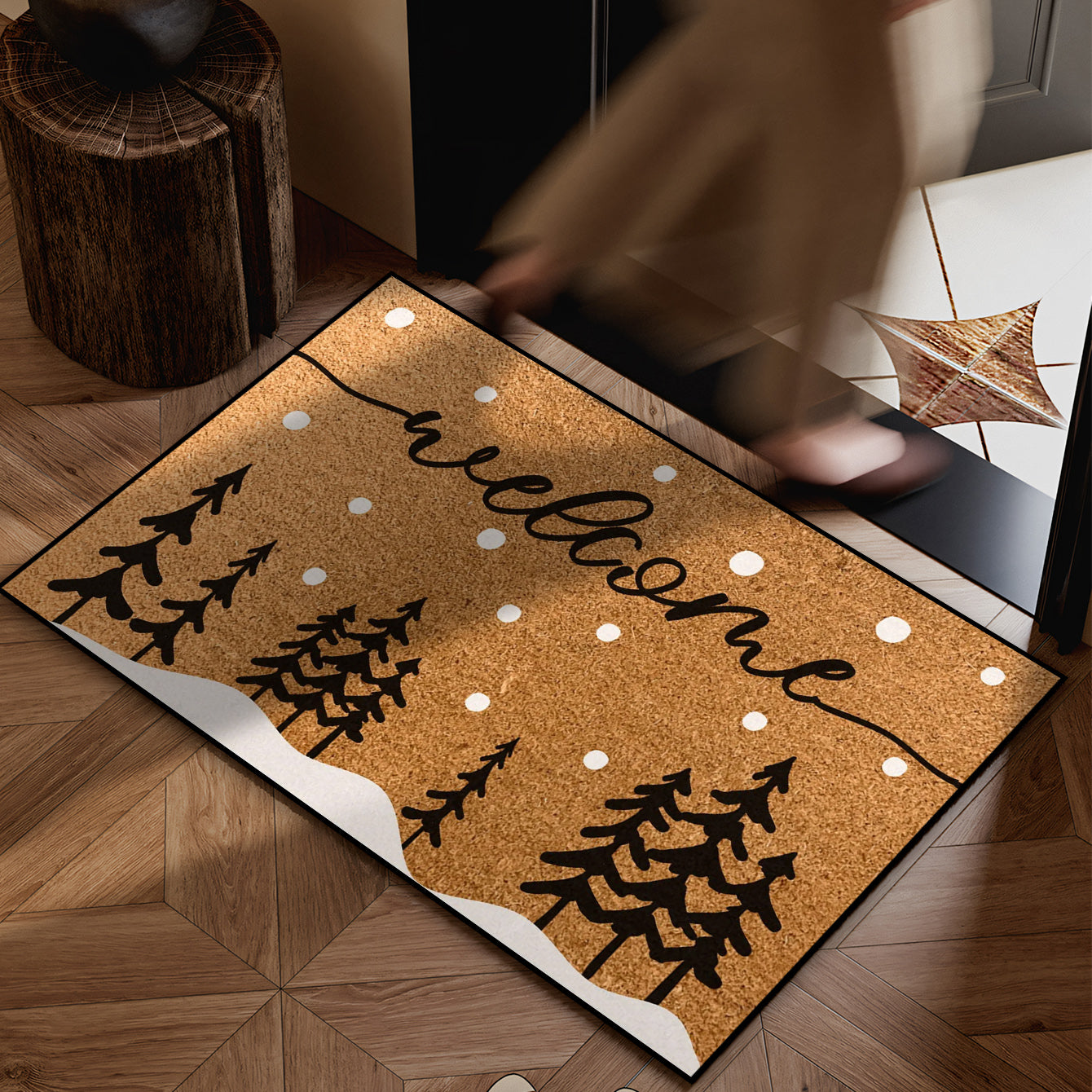 Vianočná rohožka – hnedá