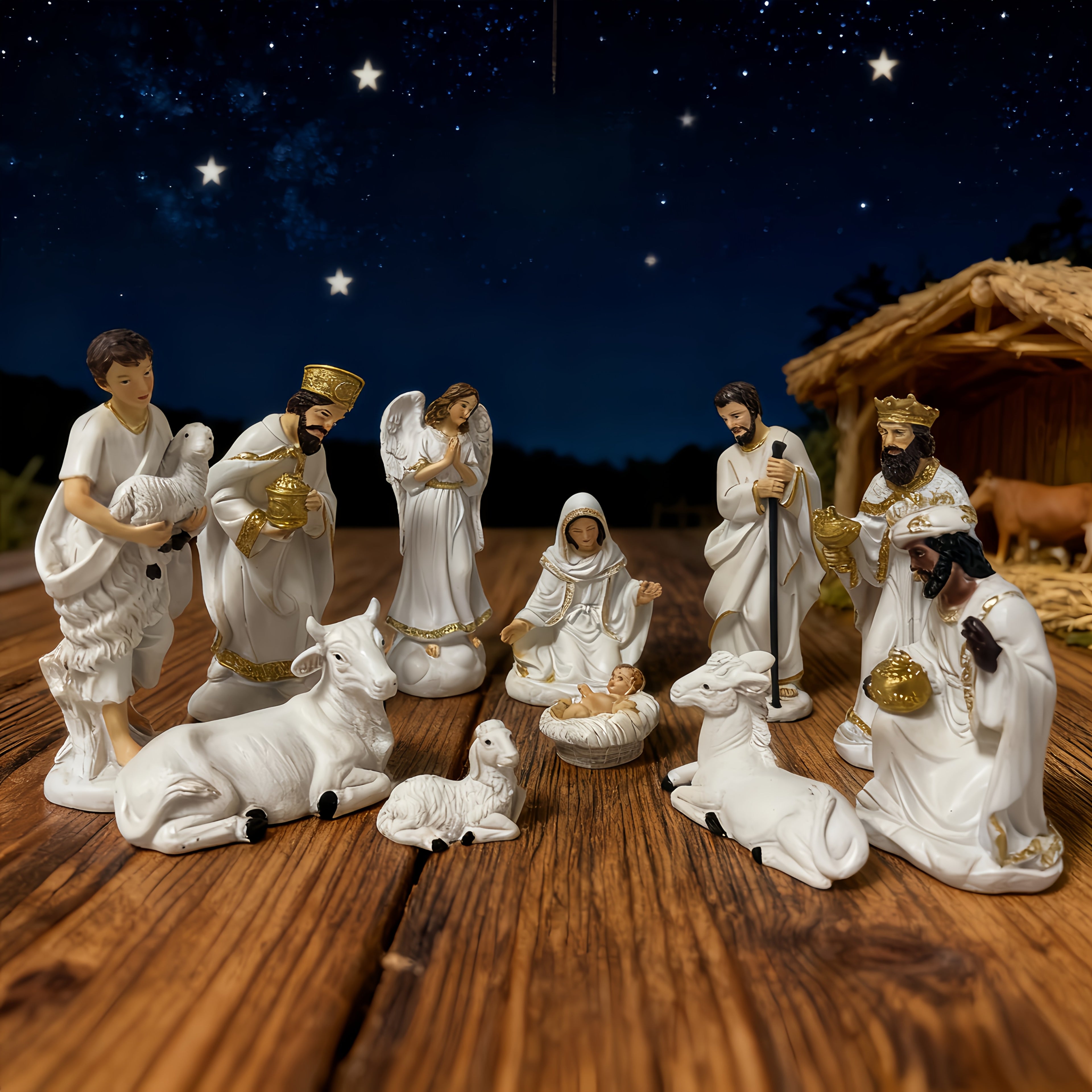 Vianočná betlehem – ručne maľované