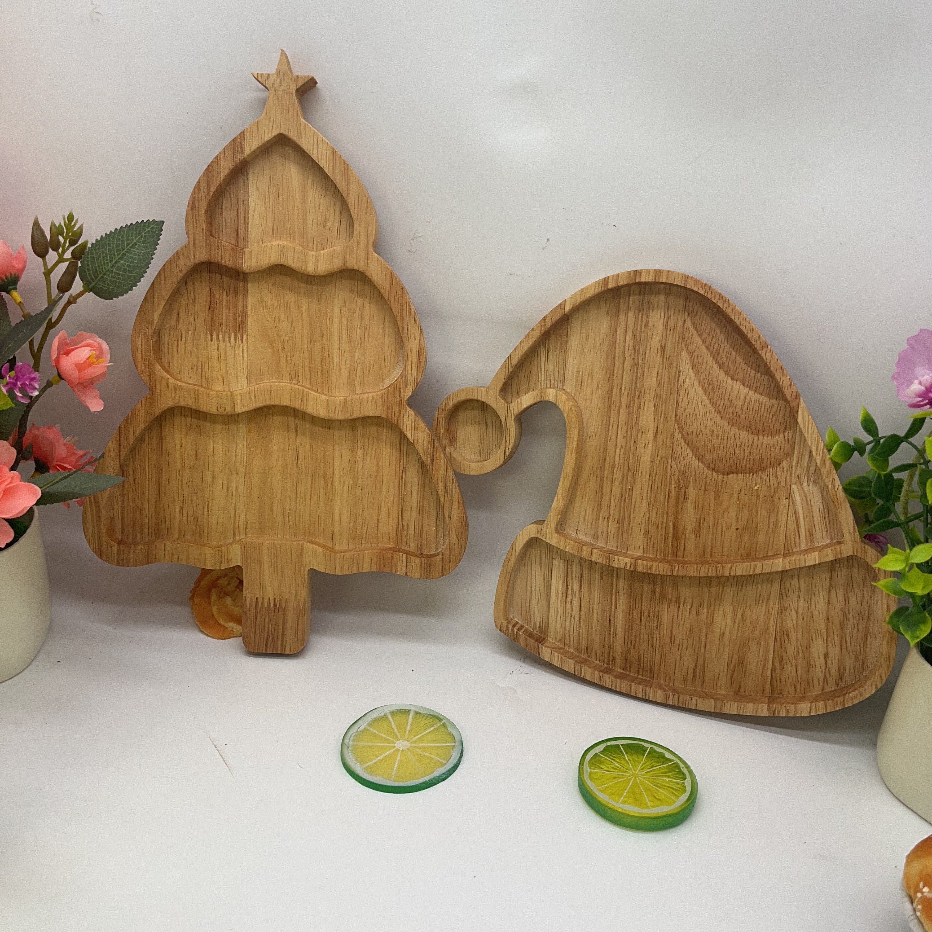 Súprava Vianočných tanierov a čiapok – 2ks