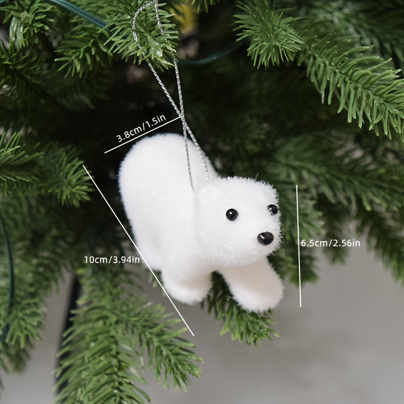 Vianočné ozdoby – biele medvede